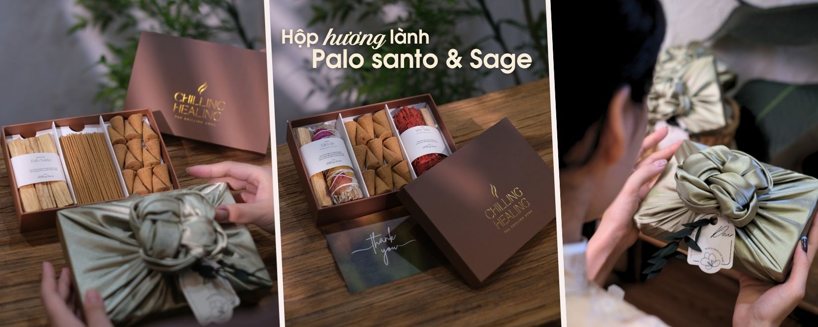 Hộp Hương Lành Palo Santo & Sage